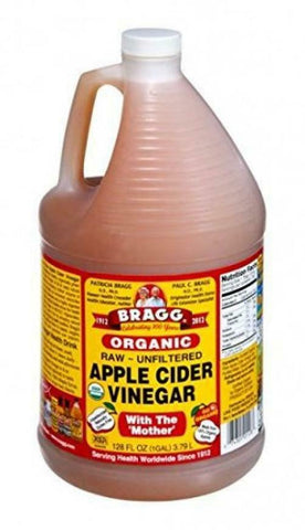 1 Gallon Bragg Organic Apple Cider Vinegar with Mother Raw Unfiltered