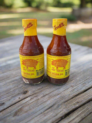2 BOTTLES Scott's Spicy Fat & Sugar Free Homemade Barbecue Sauce BBQ