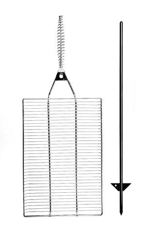 Pole Grill Cooker Campfire Camping Light Weight Camper Stove Grill Pop Up