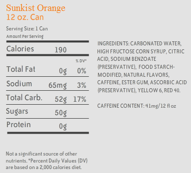 12 pack of Sunkist Orange Soft Drink Soda Citrus Pop-17594