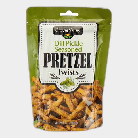 Clover Valley Dill Pickle Seasoned Pretzel Twists, 5.5 oz