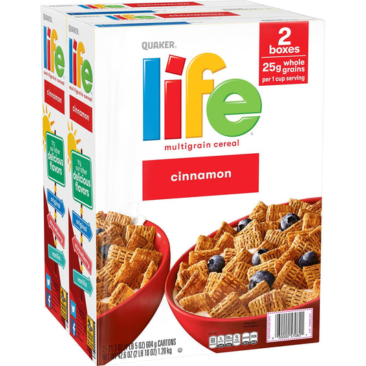Quaker Life Multi-Grain Cereal, Cinnamon, 42.6 oz