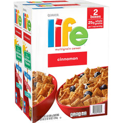 Quaker Life Multi-Grain Cereal, Cinnamon 42.6 oz 2 Bags Breakfast Milk