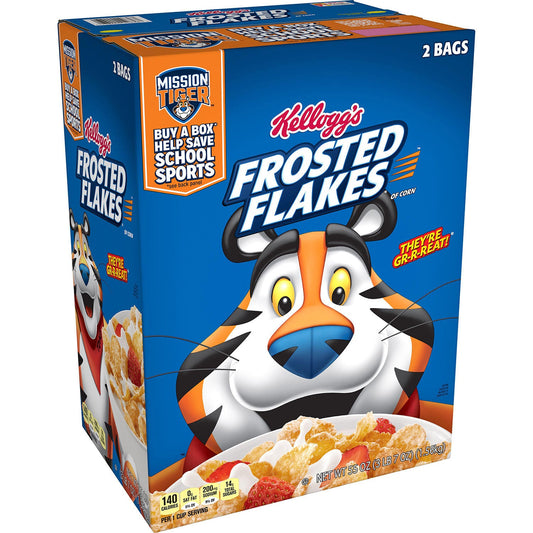 Kellogg's Frosted Flakes Cereal, 55 oz