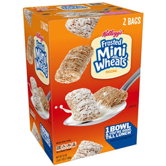 Kellogg's Frosted Mini Wheats 55 oz - 2 Bags Iced Breakfast Biscuit