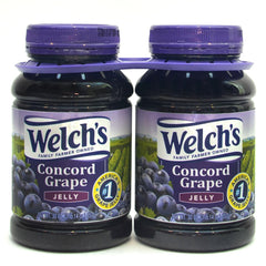 2 JARS Welchs Concord Grape Jelly 30 oz Jam Toast PBNJ Breakfast Pack