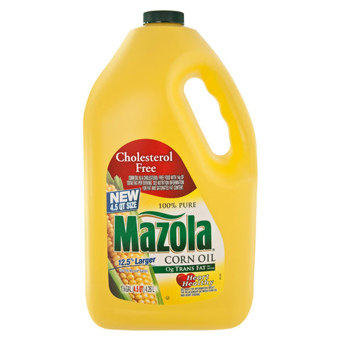 Mazola Corn Oil 4.5 quart Bottle Rich Taste Frying Cooking FREE SHIP