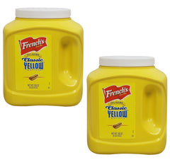 2 JARS French's 100% Natural Classic Yellow Mustard 105 oz FREE SHIP