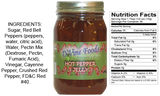 D'vine Foods Hot Pepper Jelly 18 oz Jar Sweet and Savory Jam