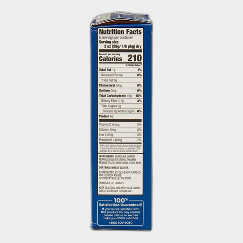 4 Boxes Clover Valley Ziti Enriched Macaroni Pasta, 12 oz