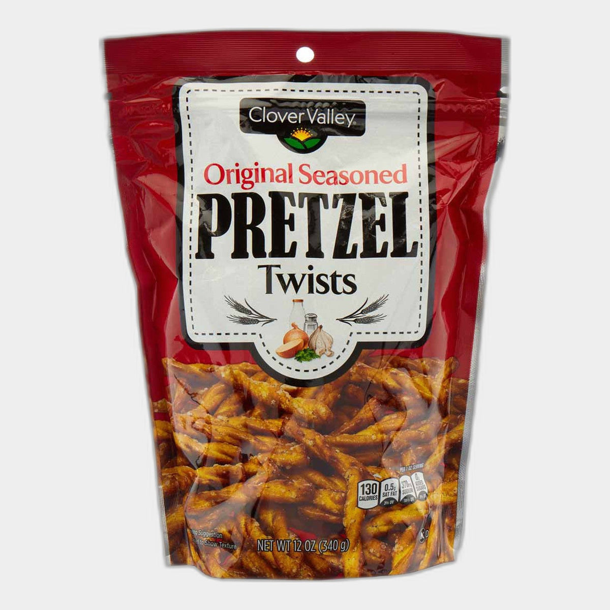 Clover Valley Original Seasoned Pretzel Twists, 12 oz