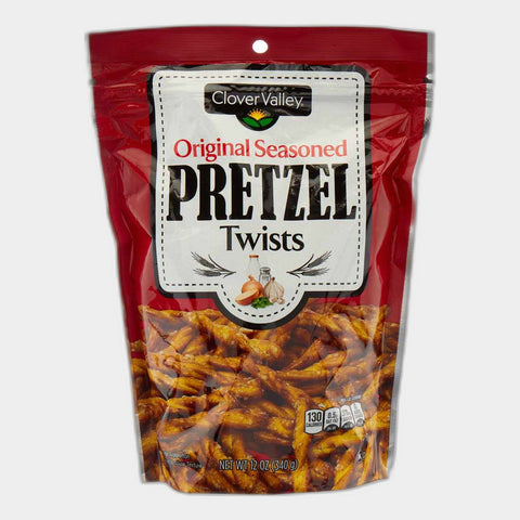 Clover Valley Original Seasoned Pretzel Twists, 12 oz
