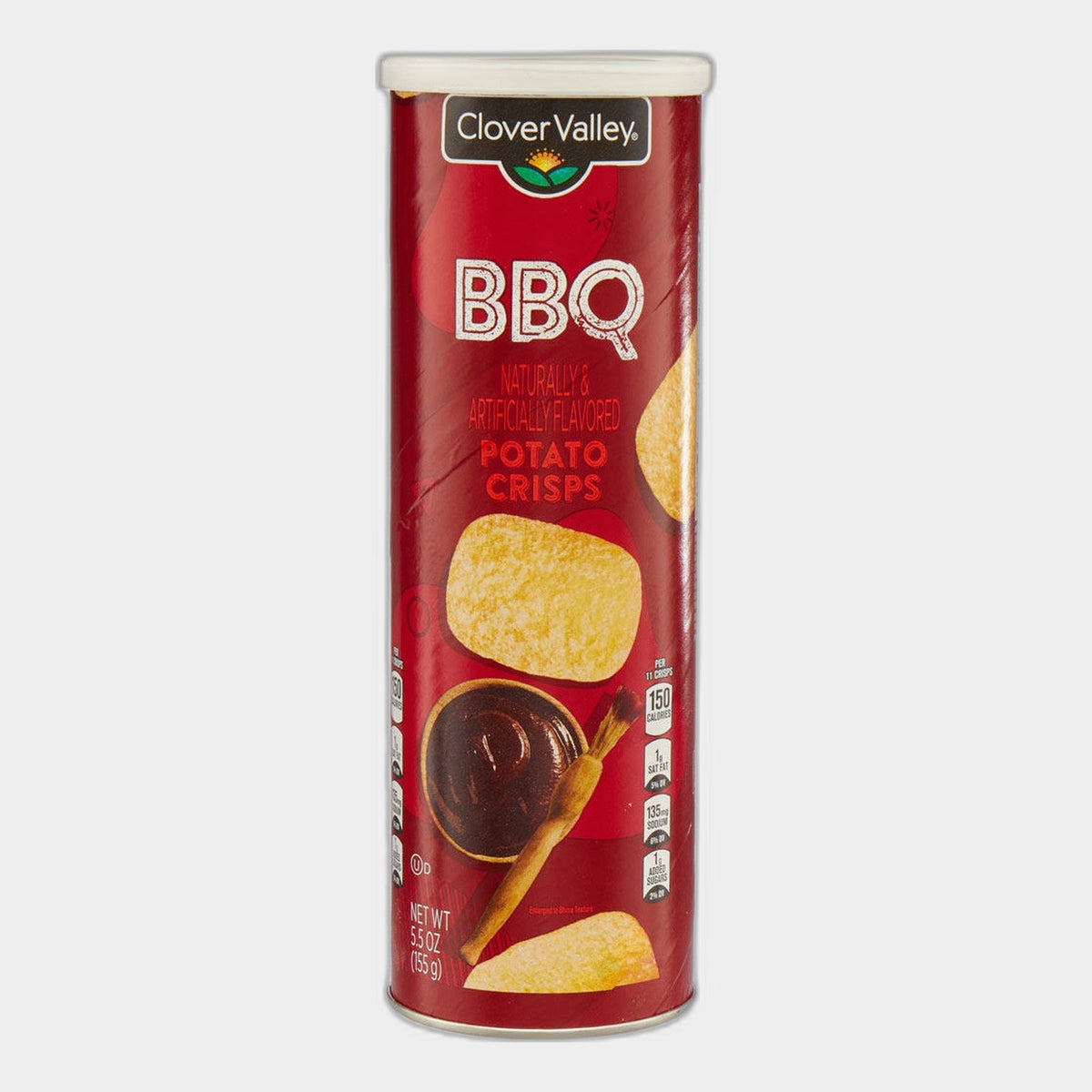 Clover Valley BBQ Flavored Potato Crisps, 5.5 oz
