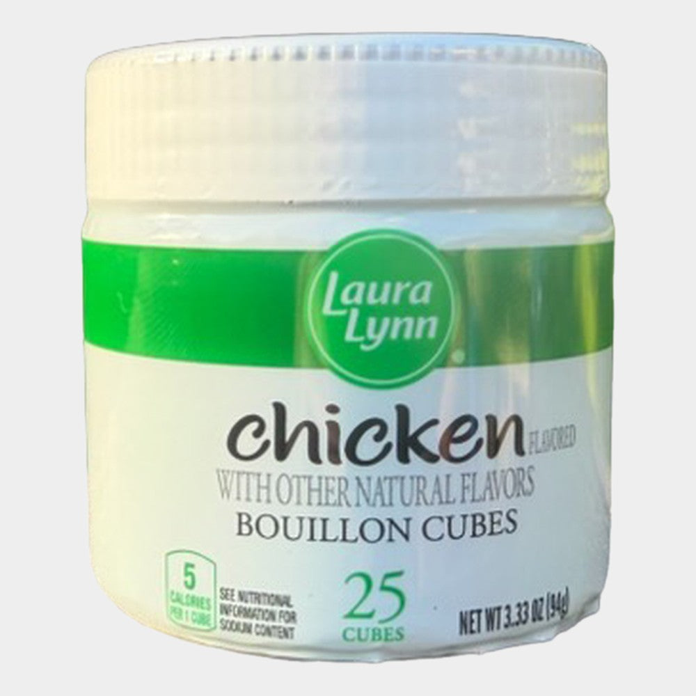 2 Jars Laura Lynn Chicken Bouillon Cube, 3.33 oz