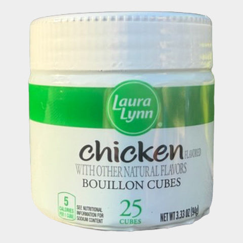 2 Jars Laura Lynn Chicken Bouillon Cube, 3.33 oz