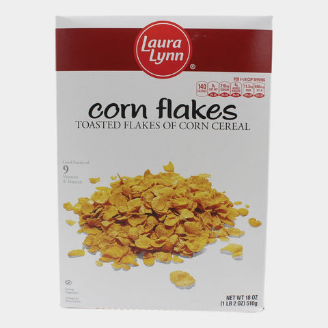 2 Boxes Laura Lynn Corn Flakes Cereal, 18 oz