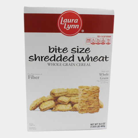 2 Boxes Laura Lynn Bite Size Shredded Wheat Cereal, 16.4 oz