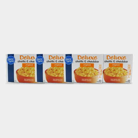 4 Boxes Laura Lynn Shells Cheddar Dinner, 12 oz