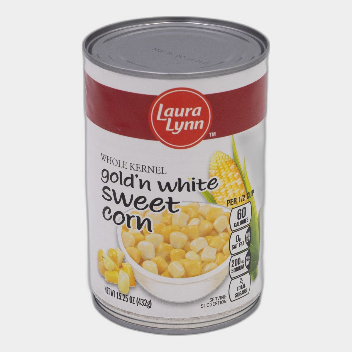 6 Cans Laura Lynn Gold'n White Sweet Corn, 15.25 oz