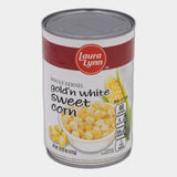 6 Cans Laura Lynn Gold'n White Sweet Corn, 15.25 oz