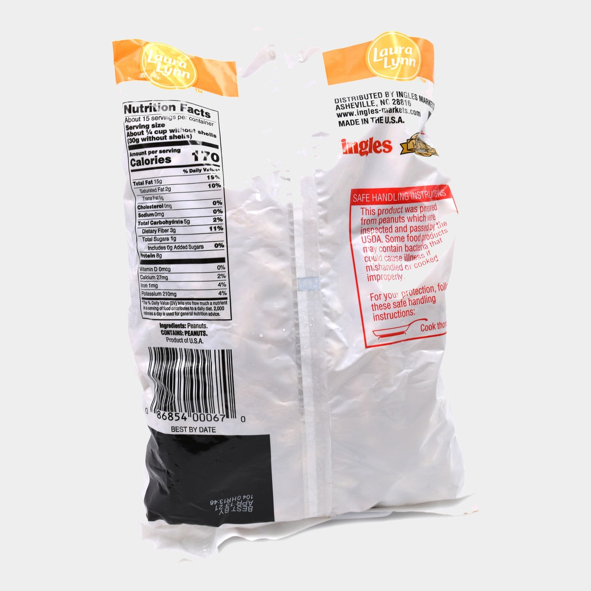 Laura Lynn Raw Peanuts, 24 oz