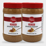 2 Jars Laura Lynn Creamy Peanut Butter, 40 oz