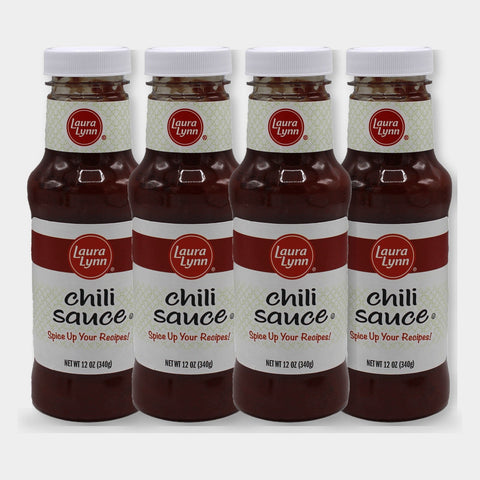 4 Bottles Laura Lynn Chili Sauce, 12 oz