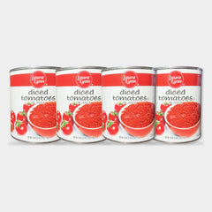 4 Cans Laura Lynn Diced Tomatoes, 28 oz