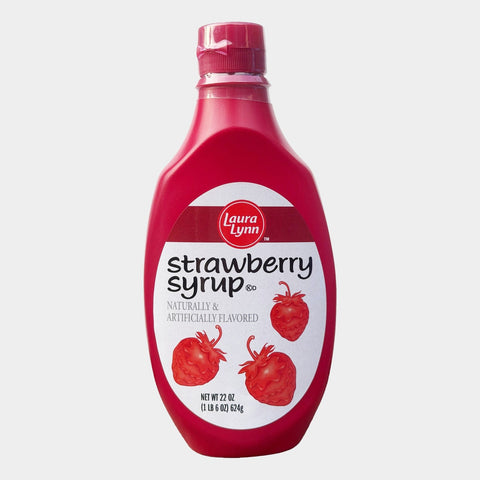 2 Bottles Laura Lynn Strawberry Syrup, 22 oz