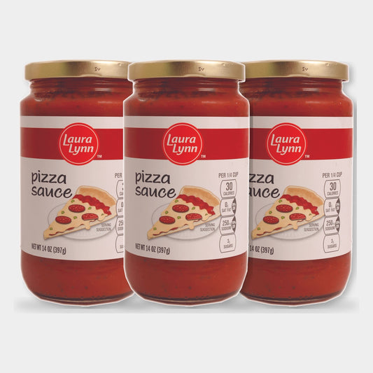 3 Jars Laura Lynn Pizza Sauce, 14 oz