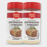 2 Containers Laura Lynn Grated Parmesan and Romano, 8 oz