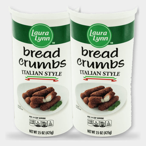 2 Containers Laura Lynn Italian Style Bread Crumbs, 15 oz
