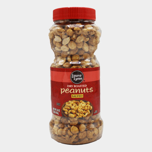 Laura Lynn Peanuts Dry Roasted & Salted, 16 oz