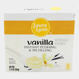 2 Boxes Laura Lynn Instant Vanilla Pudding, 3.4 oz