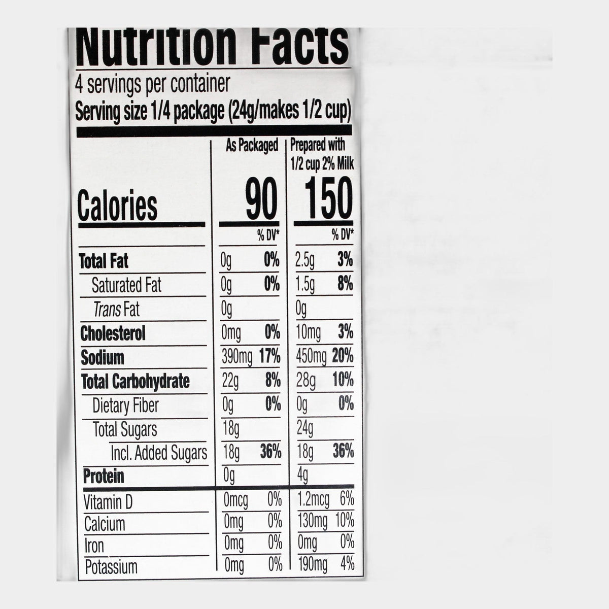2 Boxes Laura Lynn Instant French Vanilla Pudding, 3.4 oz