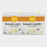 2 Boxes Laura Lynn Instant French Vanilla Pudding, 3.4 oz
