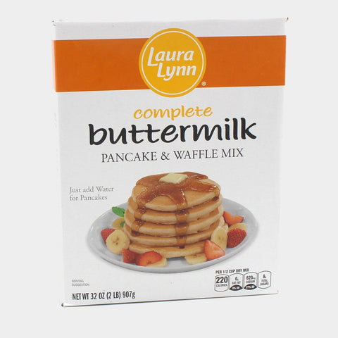 2 Boxes Laura Lynn Pancake & Waffle Mix Buttermilk, 32 oz