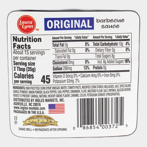 3 Bottles Laura Lynn Regular Bbq Sauce, 18 oz