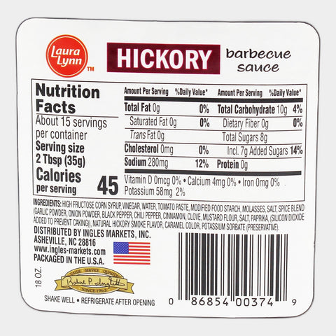 3 Bottles Laura Lynn Hickory Bbq Sauce, 18 oz
