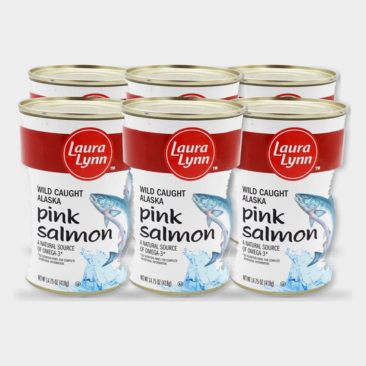 6 Cans Laura Lynn Pink Salmon, 14.75 oz