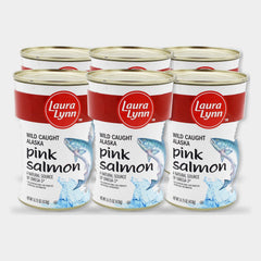 6 Cans Laura Lynn Pink Salmon, 14.75 oz