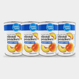 4 Cans Laura Lynn Sliced Peaches, 15.25 oz