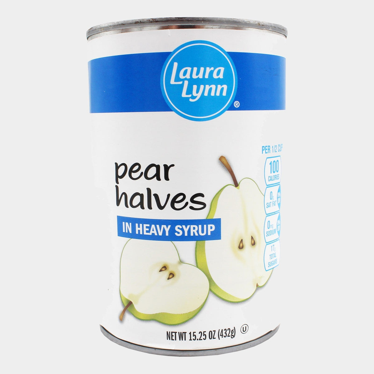 4 Cans Laura Lynn Pear Halves, 15.25 oz