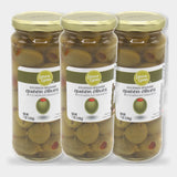 3 Jars Laura Lynn Stuffed Spanish Queen Olives W/ Minced Pimento, 7 oz