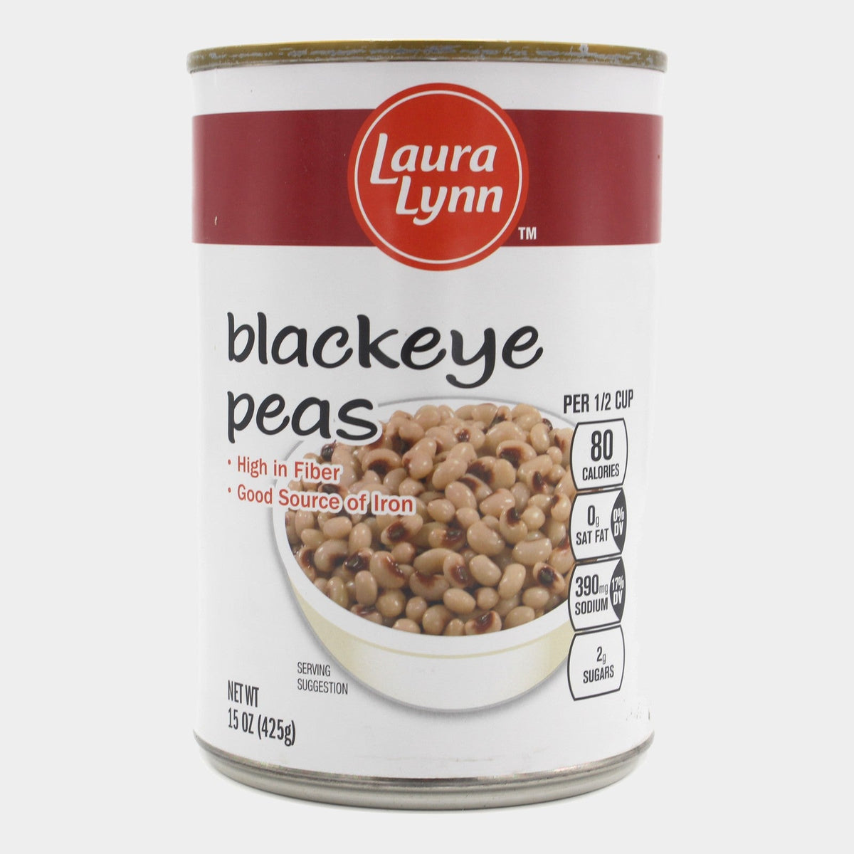 6 Cans Laura Lynn Black Eyed Peas, 15.5 oz