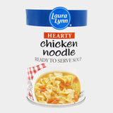 6 Cans Laura Lynn Hearty Chicken Noodle Soup, 18.6 oz