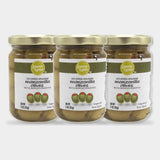 3 Jars Laura Lynn Stuffed Manzanilla Spanish Olives W/ Minced Pimento, 3 oz