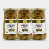 3 Jars Laura Lynn Stuffed Manzanilla Olives (Buckets), 5.75 oz