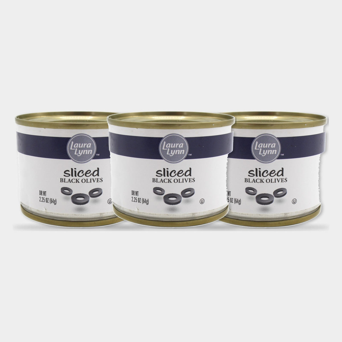 3 Jars Laura Lynn Sliced Ripe Olives, 2.25 oz