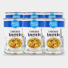 6 Cans Laura Lynn Chicken Broth, 14.5 oz